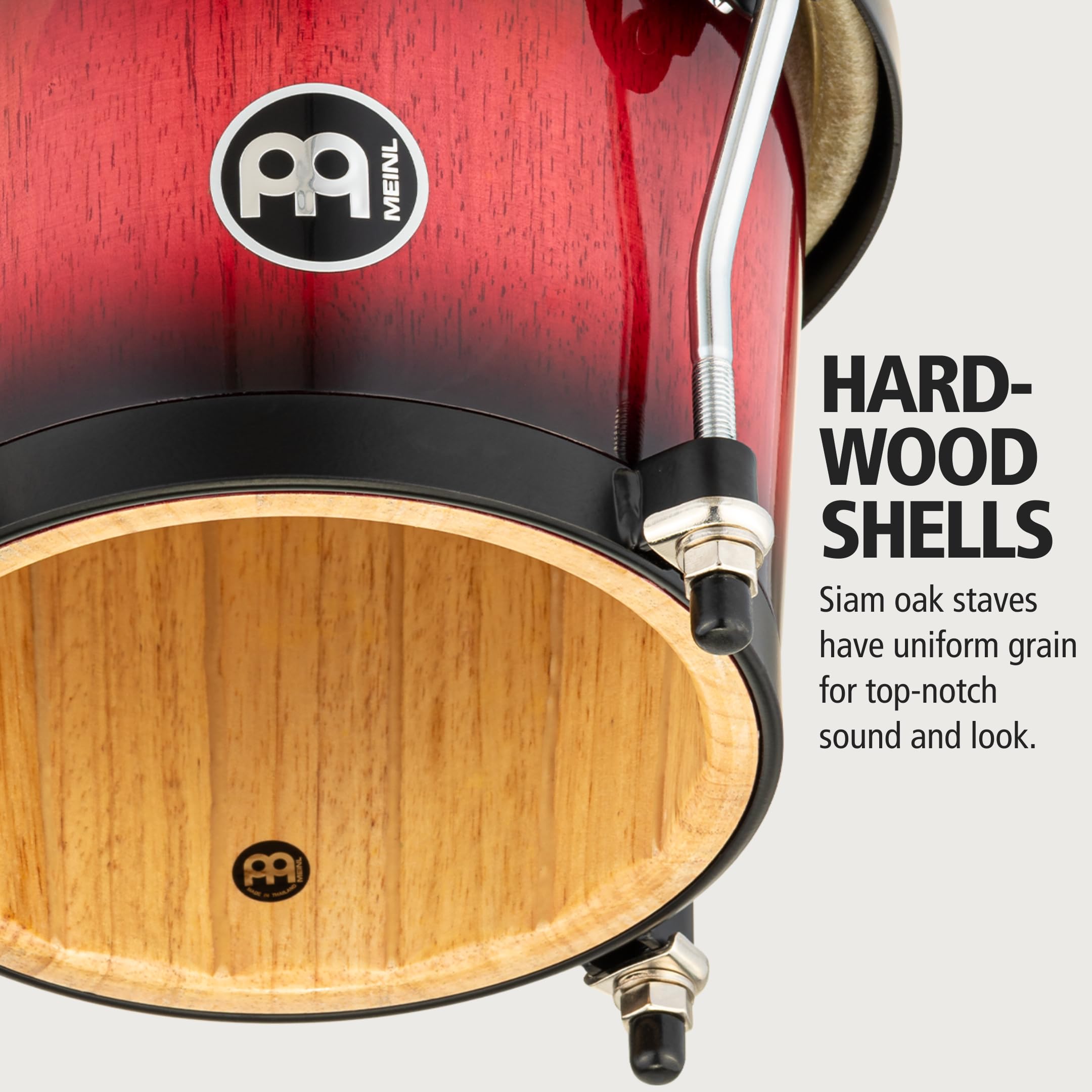 Meinl Headliner HB100WRB Bongos Rot Büffelfell