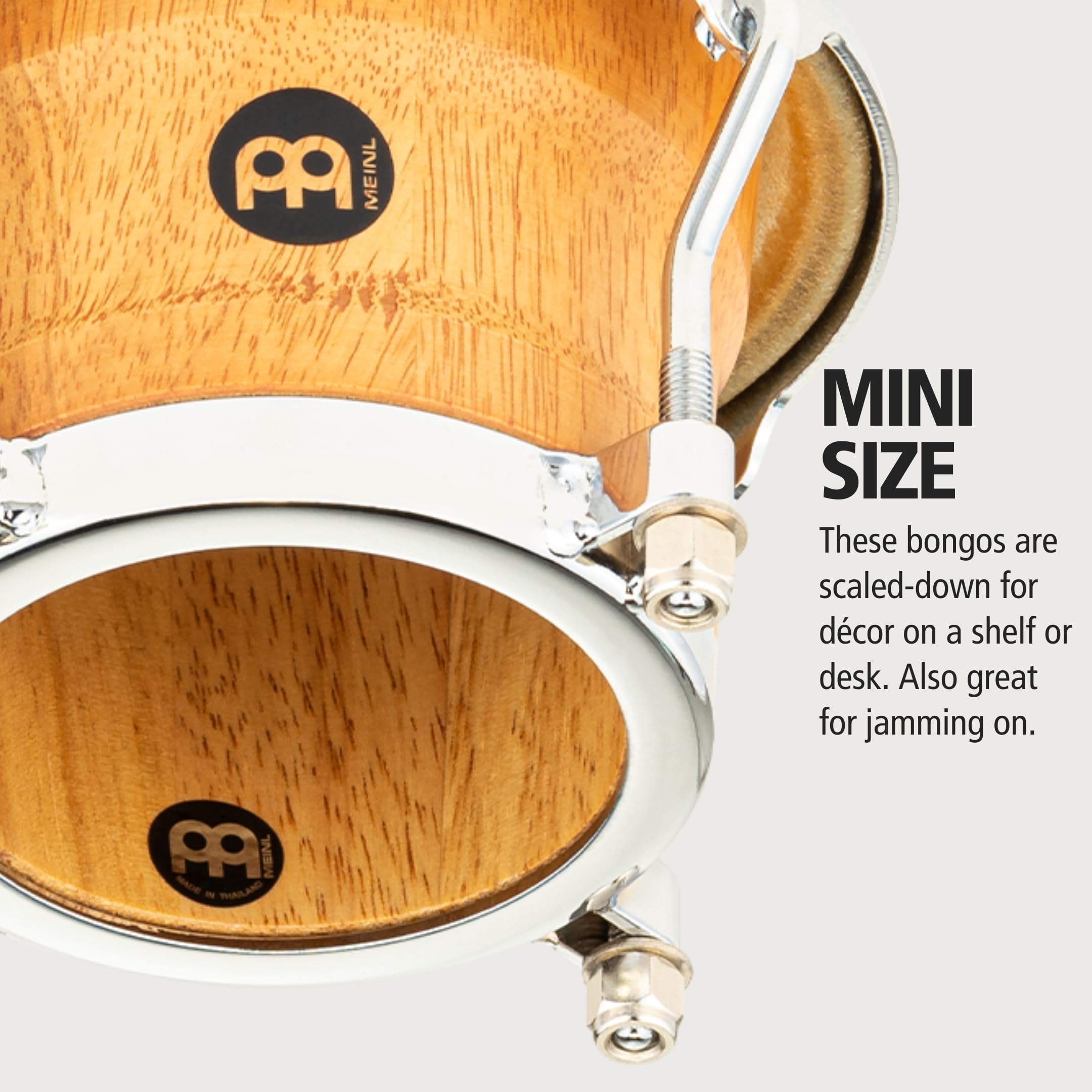 Meinl Bongos FWB100SNT-M Mini Bongos Natur Büffelfell