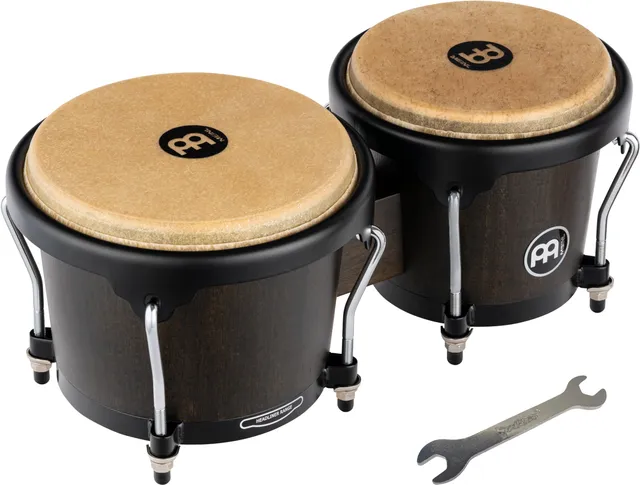 MEINL Bongos HB100VWB-M Headliner Holz Schwarz Büffelfell